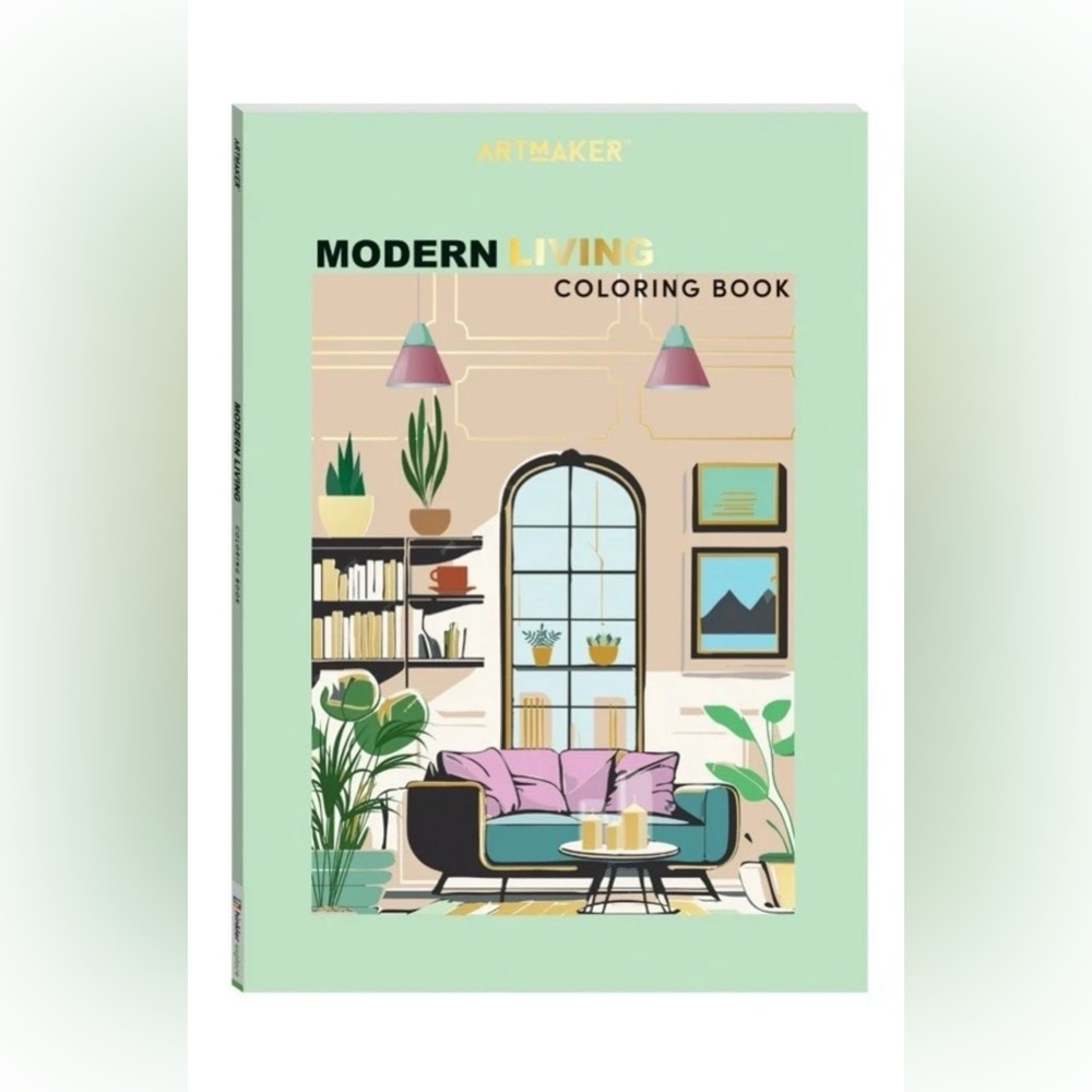 Hinkler Art Making Modern Living Coloring Book for Adults 72 Pages